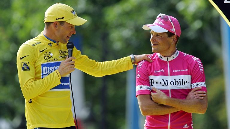 Lance Armstrong (l.) und Jan Ullrich hatten immer grossen Respekt voreinander.