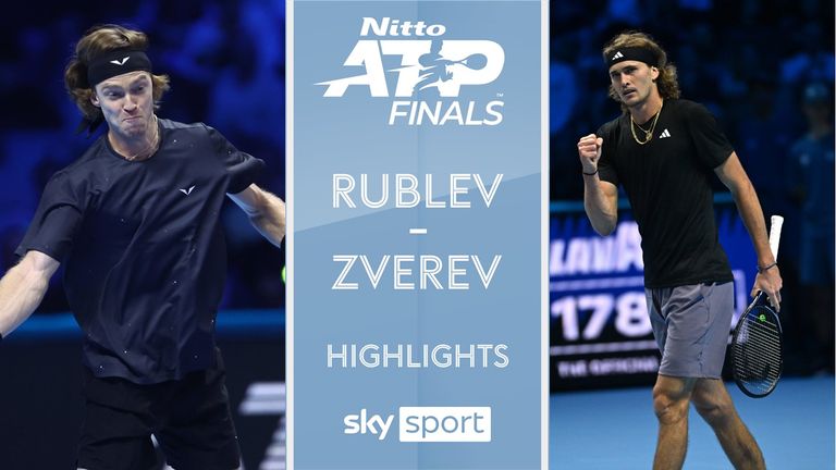 ATP Finals 2023 | Rublev (RUS) - Zverev (GER) | Vorrunde 3. Spieltag 