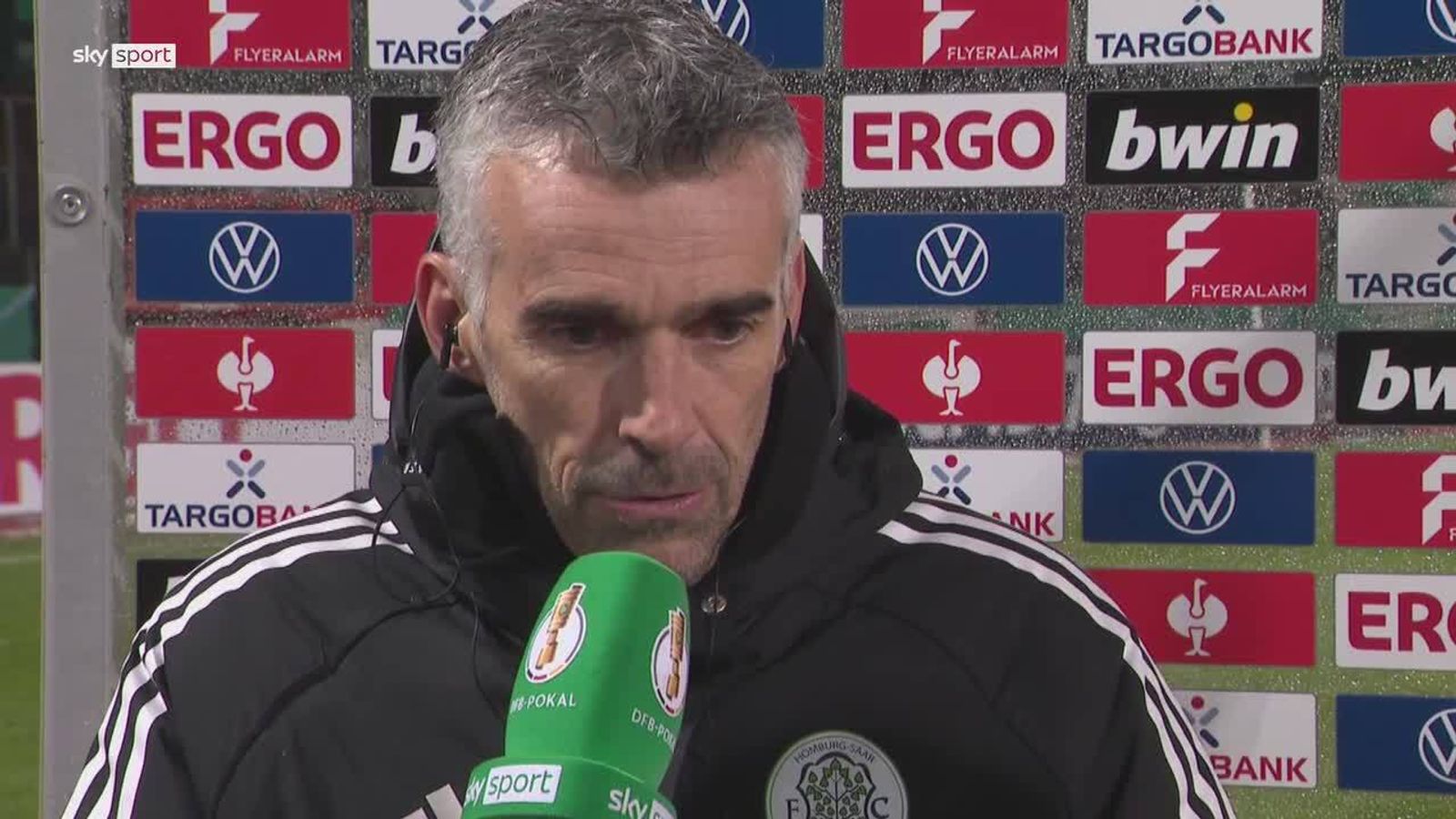 FC Homburg Danny Schwarz verlangte einen Platzverweis gegen Lars