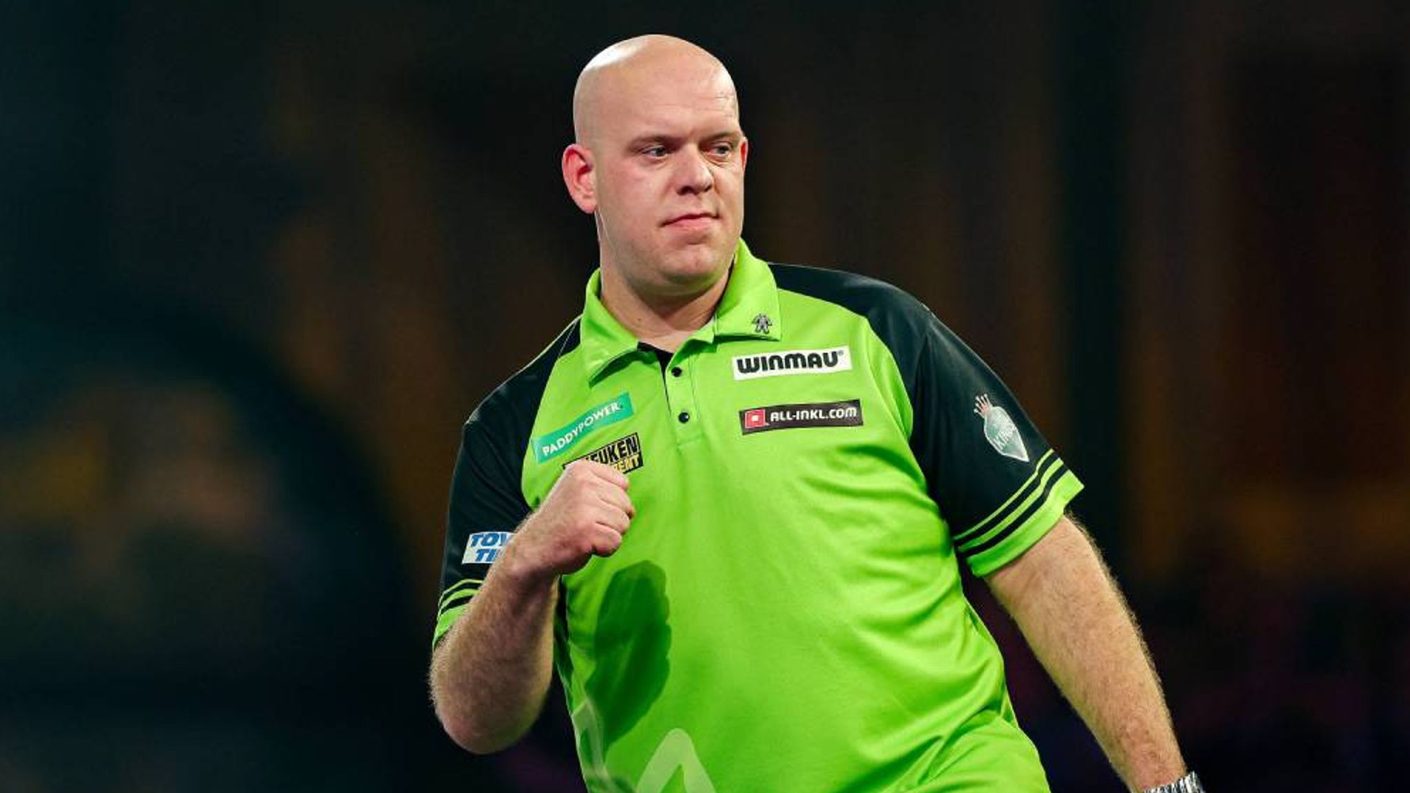 Van Gerwen startet souverän, vier Deutsche in Runde zwei bei der Darts ...