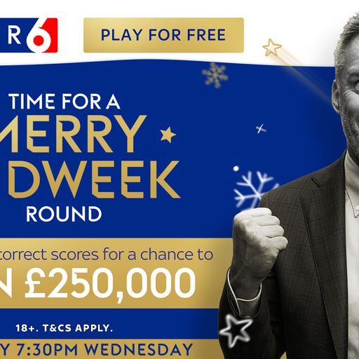 Win £500,000 with Super 6!