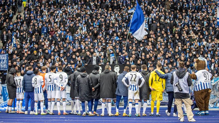 Platz 10: Hertha BSC – 44.402 Zuschauer pro Spiel im Olympiastadion (Kapazität 74.667)