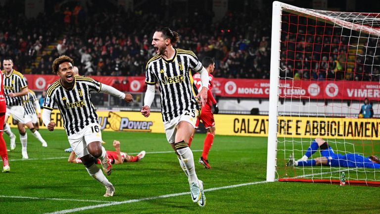 Juventus gewinnt in letzter Sekunde in Monza.  
