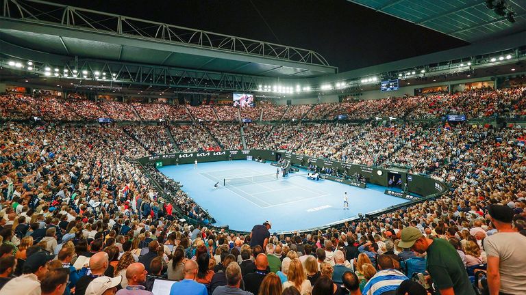 Rod Laver Arena, Melbourne - 27./28. Januar 2024 - Finale Australian Open.
