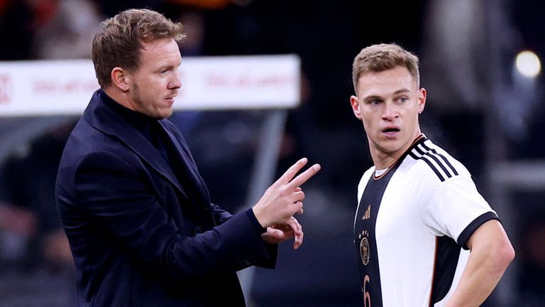 Wie plant Bundestrainer Julian Nagelsmann (l.) mit Joshua Kimmich?