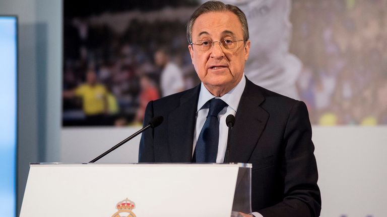 Florentino Perez und Real Madrid sind Befürworter einer Super League.