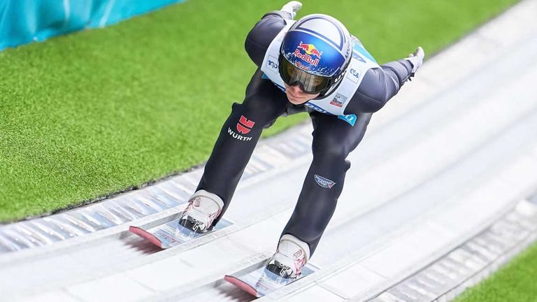 Andreas Wellinger kann in Bischofshofen die Vierschanzentournee gewinnen.