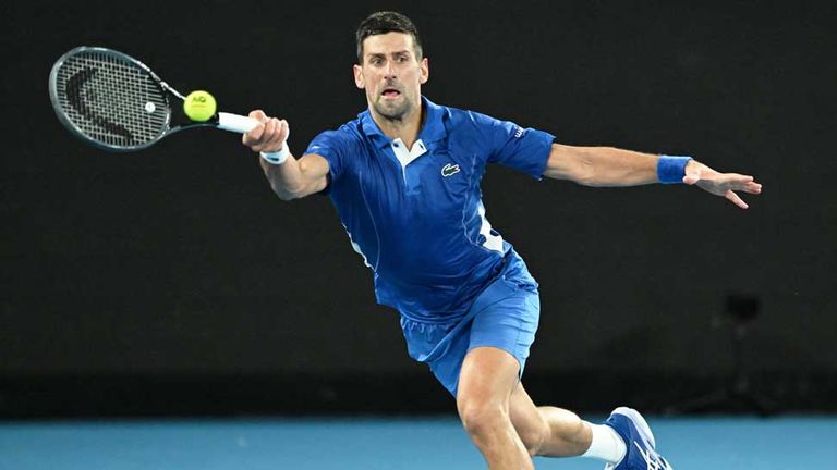 Novak Djokovic hat bei den Australian Open das Achtelfinale erreicht.