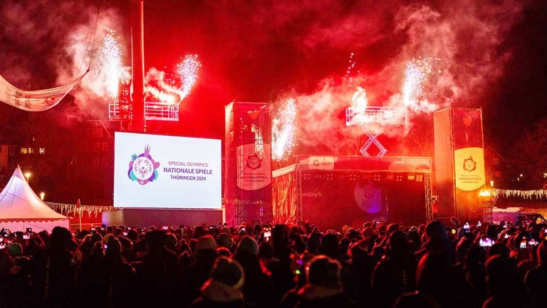 Die Special Olympics wurden in Oberhof feierlich eröffnet.