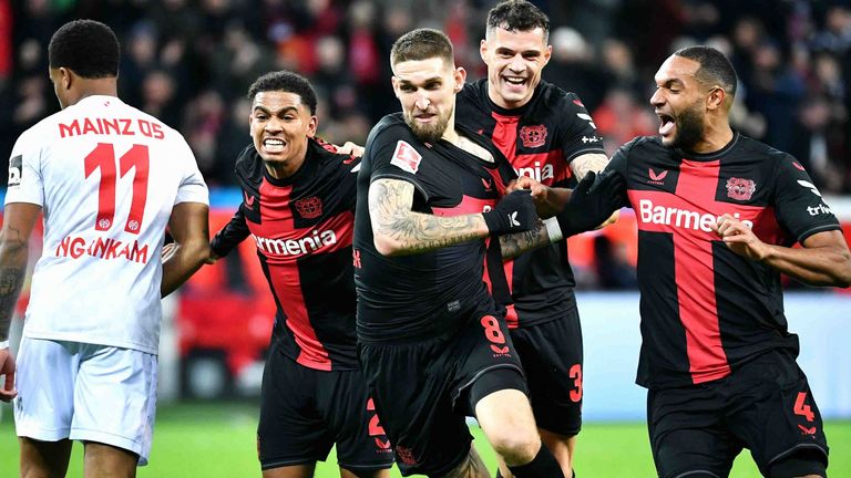 Bayer Leverkusen festigt mit dem Sieg gegen Mainz 05 die Tabellenführung in der Bundesliga.