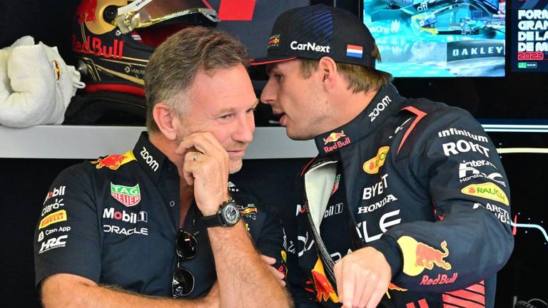 Bilden ein erfolgreiches Duo bei Red Bull: Teamchef Christian Horner (l.) und Max Verstappen.