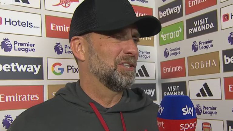 Reds-Coach Jürgen Klopp analysiert die Pleite gegen den FC Arsenal.