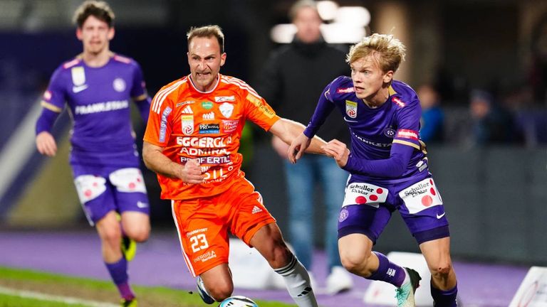 Frans Krätzig (r.) hat einen starken Einstand bei Austria Wien gefeiert.