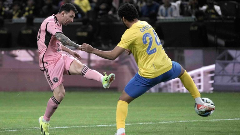 Lionel Messi verliert mit Inter Miami gegen Al-Nassr.