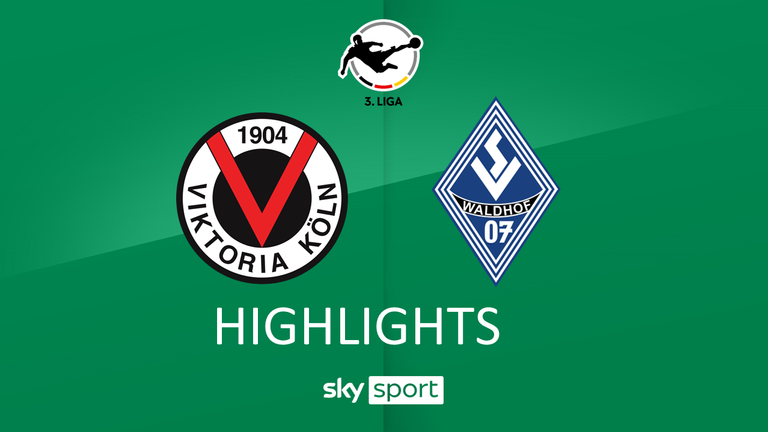 Spieltag 29: Viktoria Köln - SV Waldhof Mannheim