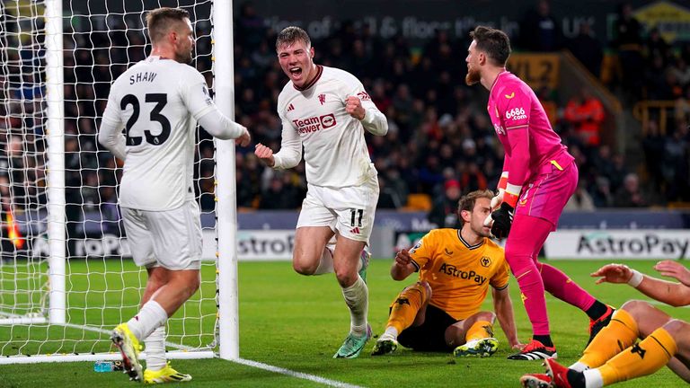 Wolverhampton Wanderers verliert das Heimspiel gegen Manchester United in der Nachspielzeit.