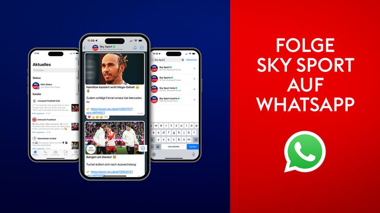 Jetzt Sky Sport auf WhatsApp folgen!