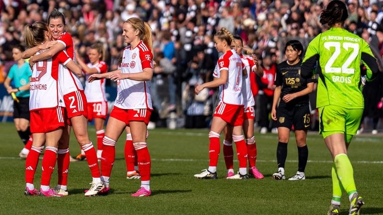 Nach dem Ligasieg gegen Frankfurt Anfang März trifft der FC Bayern Ende des Monats im Halbfinale des DFB-Pokals der Frauen erneut auf Eintracht Frankfurt.