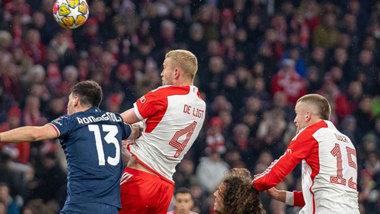 Eric Dier und Matthijs de Ligt bildeten gegen Lazio ein verlässliches Duo in der Innenverteidigung des FC Bayern.