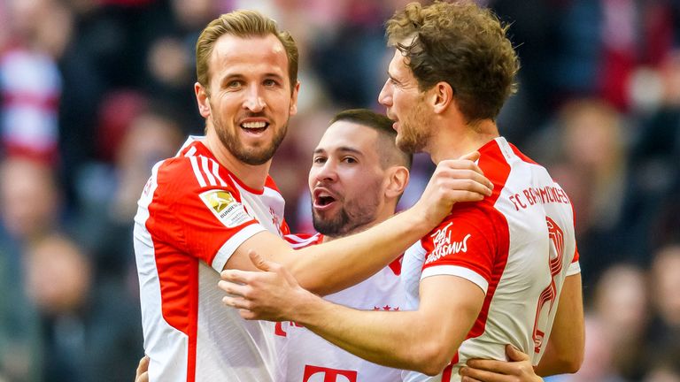 Der FC Bayern feiert den Heimsieg gegen Mainz.
