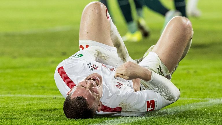 Kreuzbandverletzung! Luca Kilian wird dem 1. FC Köln im Abstiegskampf nicht mehr helfen können. 