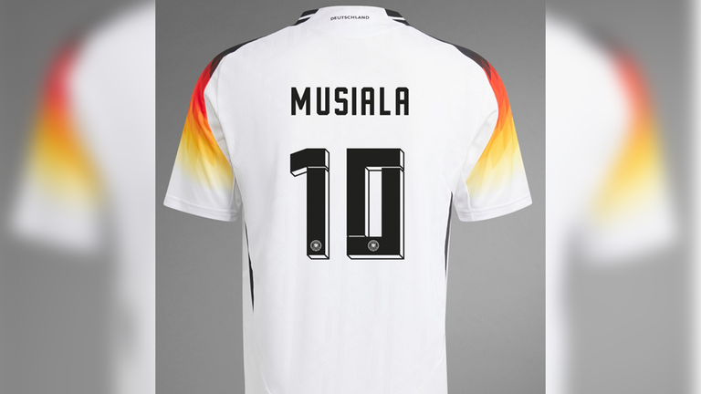Jamal Musiala bekommt die 10 in der Nationalmannschaft (Quelle: Adidas).