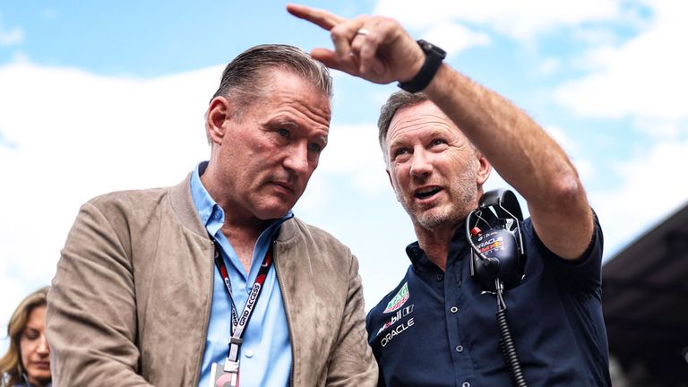 Jos Verstappen (l.) hat Red-Bull-Teamchef Christian Horner erneut kritisiert.