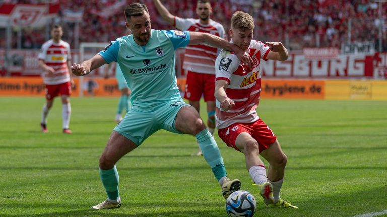 Jahn Regensburg kommt gegen 1860 München nicht über ein Unentschieden hinaus.