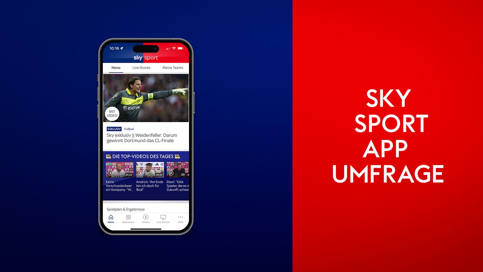 Sky Sport App Umfrage: jetzt teilnehmen | Mehr Sport News | Sky Sport