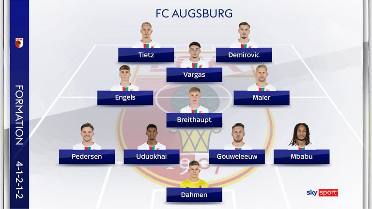 Die mögliche Aufstellung des FC Augsburg bei Borussia Dortmund.