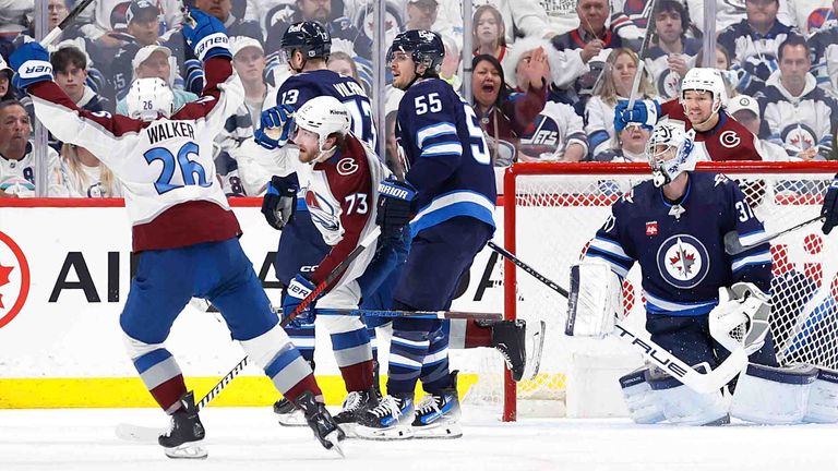 Colorado Avalanche schalten in den NHL-Playoffs die Winnipeg Jets aus.