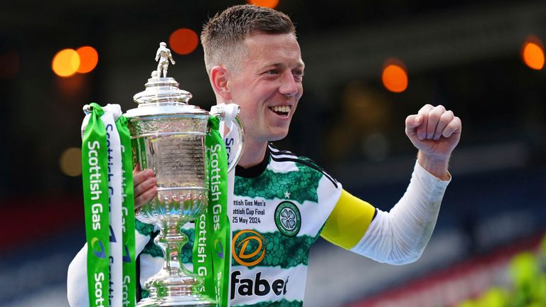 Callum McGregor von Celtic Glasgow hat noch nie ein Pokalfinale verloren. 