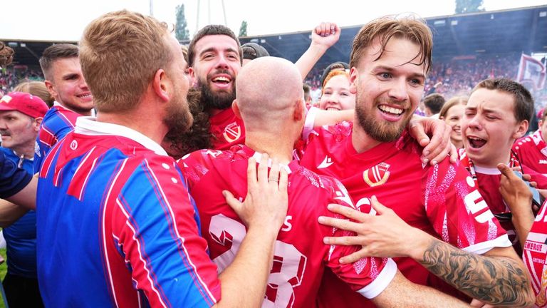 Energie Cottbus hat den Aufstieg in die 3. Liga geschafft. 