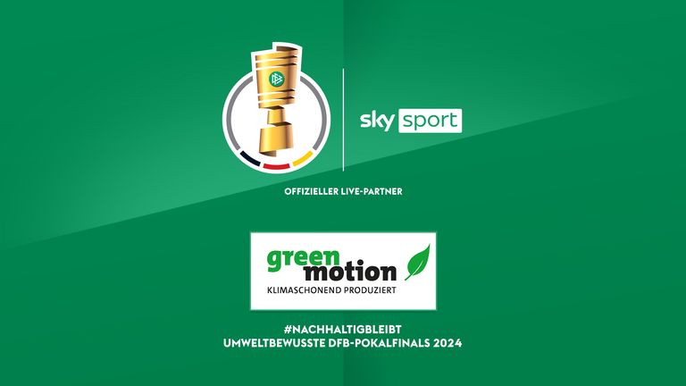 Die Übertragung des DFB-Pokalfinals wird bei Sky klimaschonend produziert.