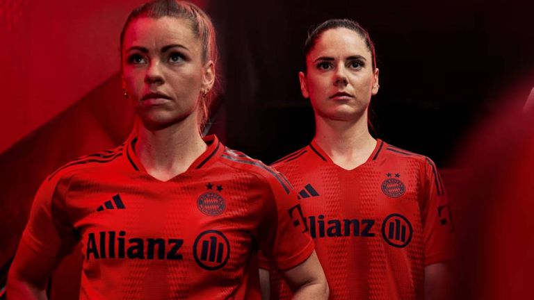 Die Bayern-Frauen werden im neuen Trikot das DFB-Pokalfinale bestreiten. 