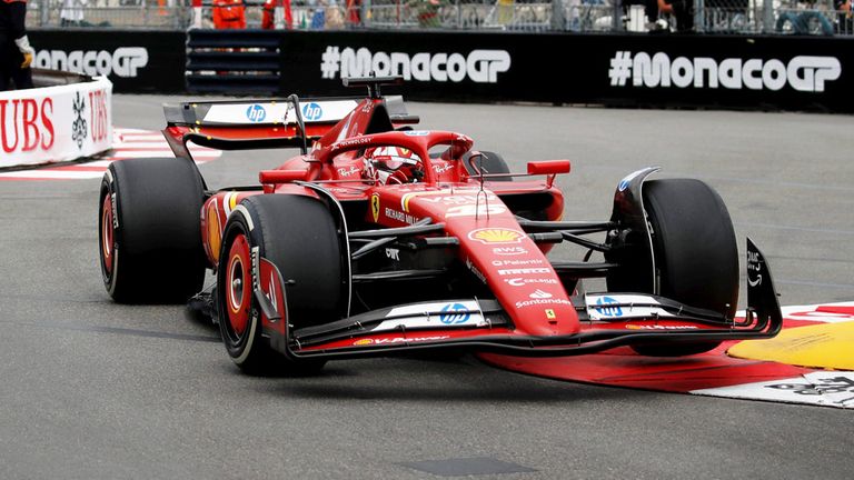 Charles Leclerc (Ferrari) in Monaco.