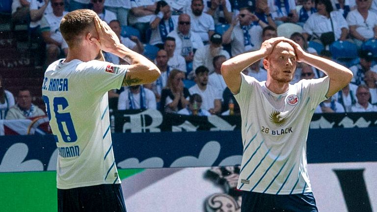 Hansa Rostock steht vor dem Abstieg aus der 2. Bundesliga.