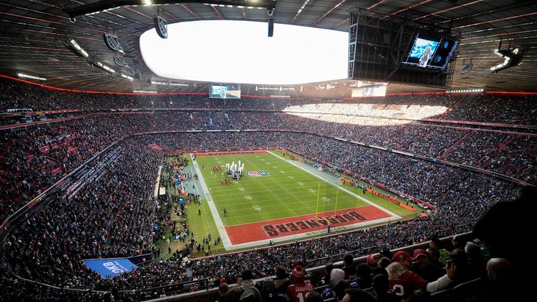 2022 fand in München das erste Regular Season Game der NFL in Deutschland statt.