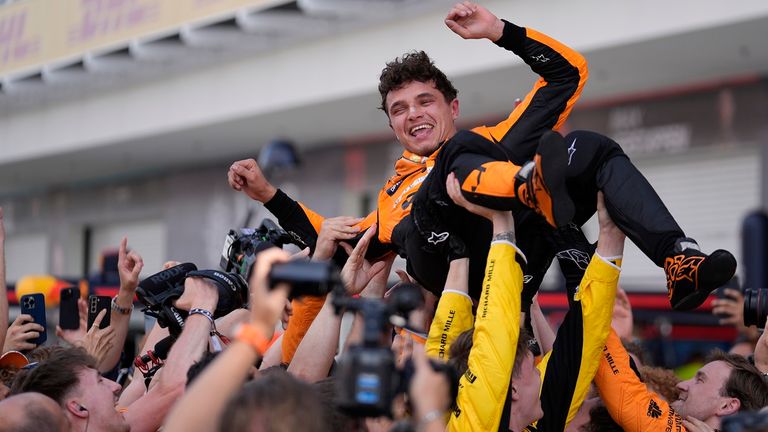 Die McLaren-Party in Miami dürfte nach Lando Norris&#39; Premierensieg lange andauern.