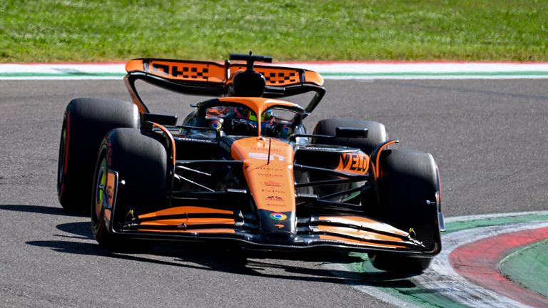 McLaren-Pilot Oscar Piastri verliert seinen zweiten Platz beim Qualifying in Imola.