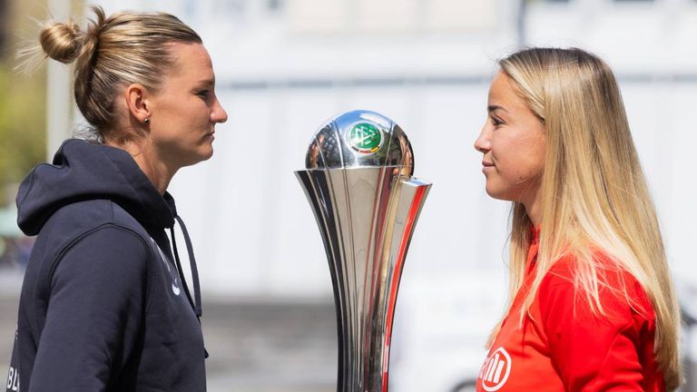Alexandra Popp und Giulia Gwinn treffen im DFB-Pokalfinale aufeinander. 