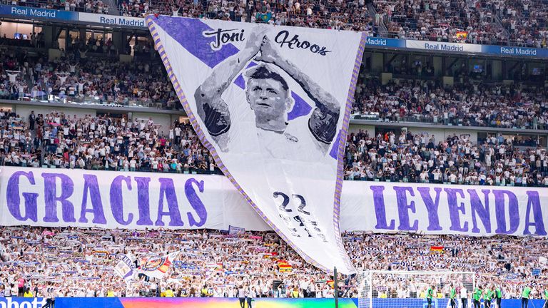 Der Abschied von Toni Kroos im heimischen Bernabeu von Real Madrid.