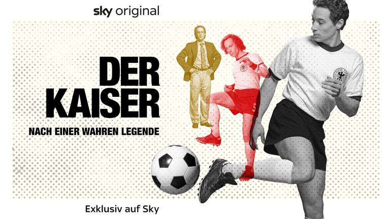 Fußballer, Charmeur, Legende: Der lebenslustige Franz Beckenbauer (Klaus Steinbacher) steigt in den 60er-Jahren zum Idol auf - und führt Deutschland 1990 als Teamchef zum WM-Sieg. Sky Original Film.