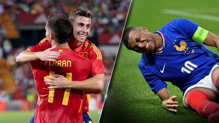 Während Spanien zwei souveräne Siege vor dem EM-Start eingefahren hat, strauchelt Frankreich mit Superstar Kylian Mbappe.