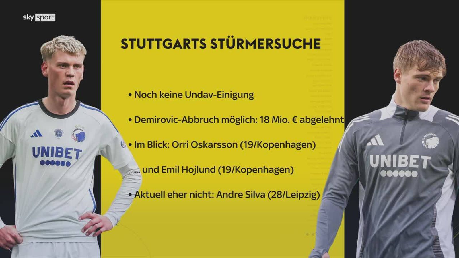 Undav, Demirovic, Oskarsson & Hojlund - diese Stürmer hat der VfB