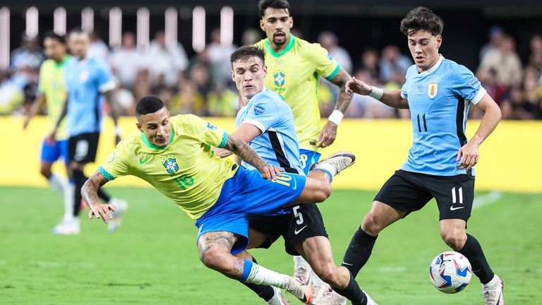 Brasilien verliert gegen Uruguay im Viertelfinale der Copa America.