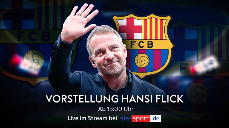 Hansi Flick wird bei seinem neuen Arbeitgeber FC Barcelona auf der Pressekonferenz um 13:00 Uhr offiziell als Cheftrainer vorgestellt.