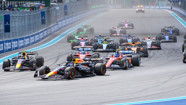In der Formel-1-Saison 2025 wird es wieder sechs Sprintrennen geben - u.a. in Miami (im Bild).
