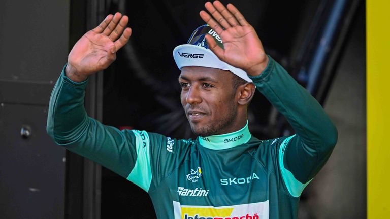 Girmay Biniam gewinnt auch die achte Etappe der Tour de France 2024.