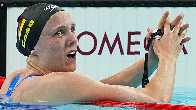 Isabel Gose nach dem Finale über 1500-Meter-Freistil.